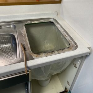 ミカドトップオープン食洗機取替え　撤去クリーニング